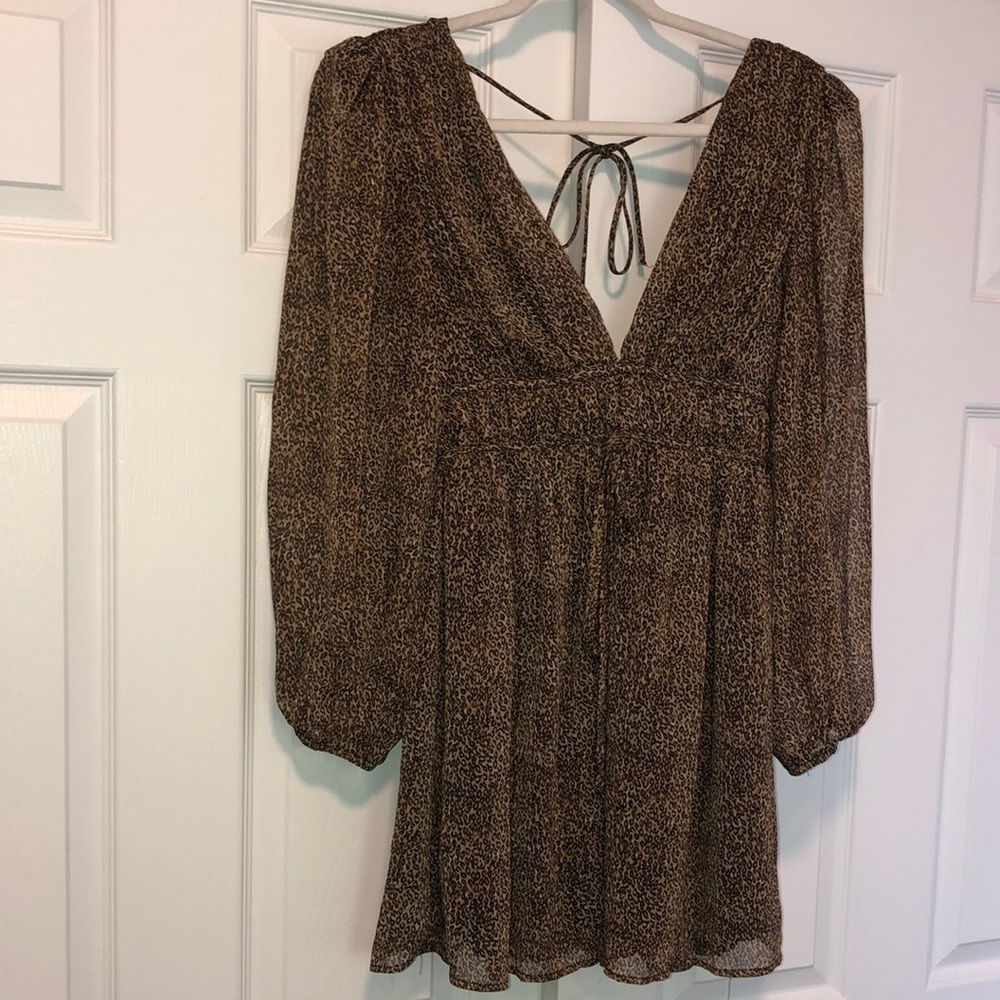 Leopard Print Party Dress 🐆